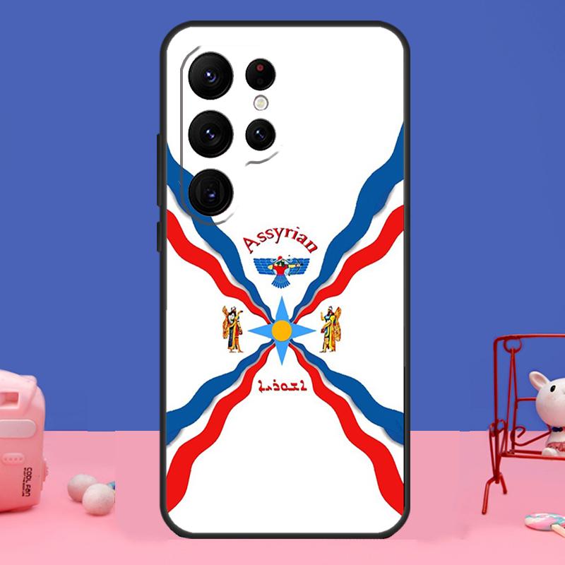 Флаг Ассирии Ассирийский Чехол Для Samsung Galaxy S23 S24 Ultra S21 S22 Plus Note 20 Note 10 S8 S9 S10 S20 FE Чехол