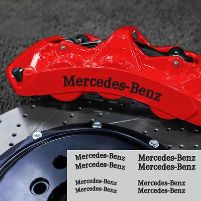 6 шт. Наклейка на тормозной суппорт с логотипом автомобиля, модификация для Mercedes Benz W212 W213 W205 AMG W177 W247 W176 GLA GLC AMG, Автоаксессуары H3