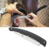 Carbon Steel Barber Hairdressing Razor Eyebrow Knife Holder Folding Shaving Tool