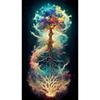Полная 5D DIY Алмазная живопись "Красочное дерево и корни" Алмазная вышивка Полный крестик Домашний декор Ручная работа Подарок