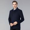 Осенние и зимние шерстяные пальто для мужчин среднего возраста, деловые повседневные, двусторонние кашемировые короткие шерстяные пальто