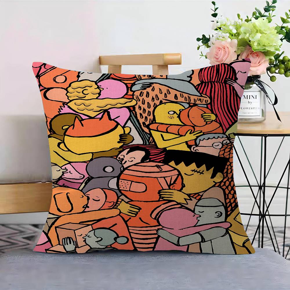 JJean Art Jullien Personalized Pillow Cover Kids Bedroom Wild Party Decor Pillowcase kid Birthday shower Gift