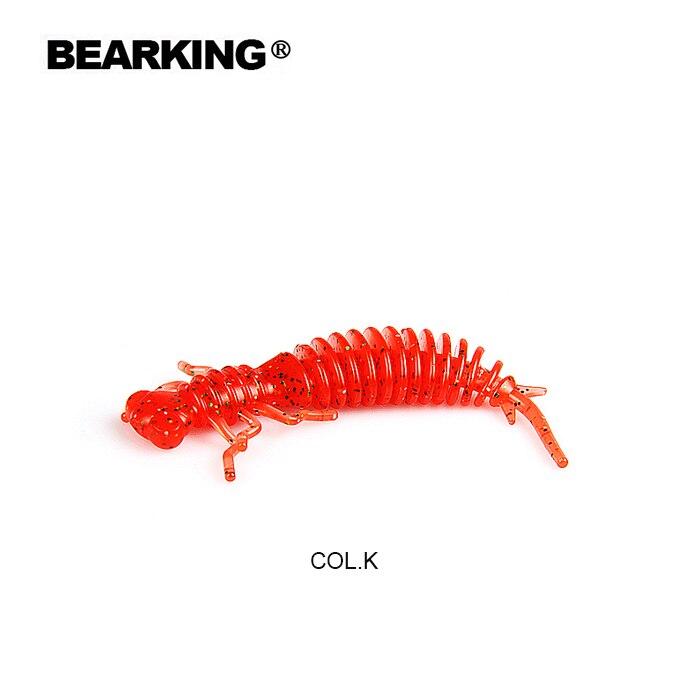 Мягкие приманки Bearking Larva, 85 мм, 4,5 г, 4 шт./пакет, искусственный силиконовый окунь, щука, гольян, приманка для плавания, отсадка, пластиковые приманки, червь
