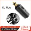 12V European Plug Motorcycle DIN Cigarette Lighter Socket Plug Adapter Motorbike Scooter Replacement Power Socket EU Plug