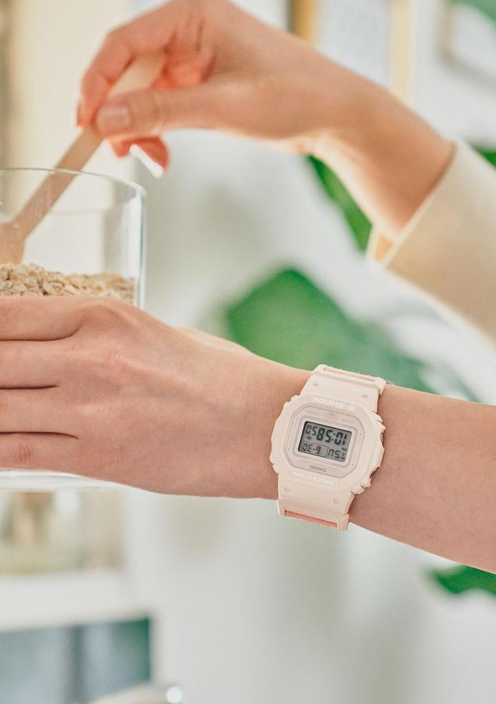 Часы Эксклюзив модели для Интернета FOOD TEXTILE Материал Тканевый ремешок Биопластик Бледно-розовый [Casio] G-Shock Средний размер GMD-S5600CT-4JF Мужские
