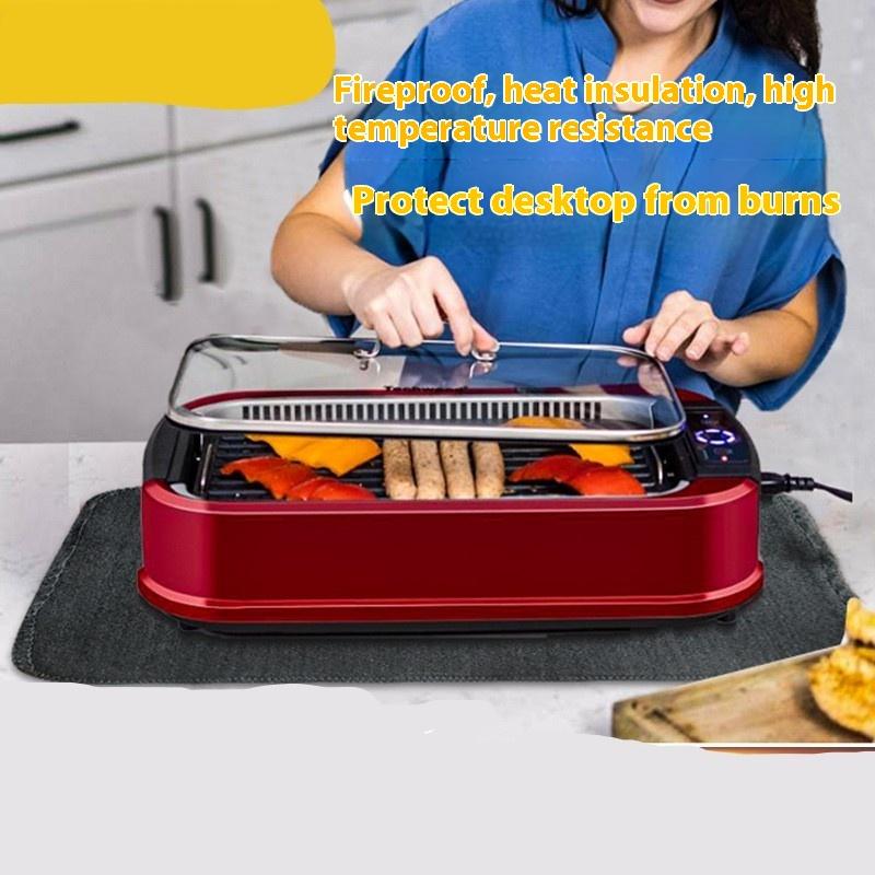 Огнестойкий хлопок из предварительно насыщенных кислородом волокон углеродного волокна 3 мм/5 мм, огнестойкий хлопок, сваренный с медной трубкой, огнезащитный войлок.