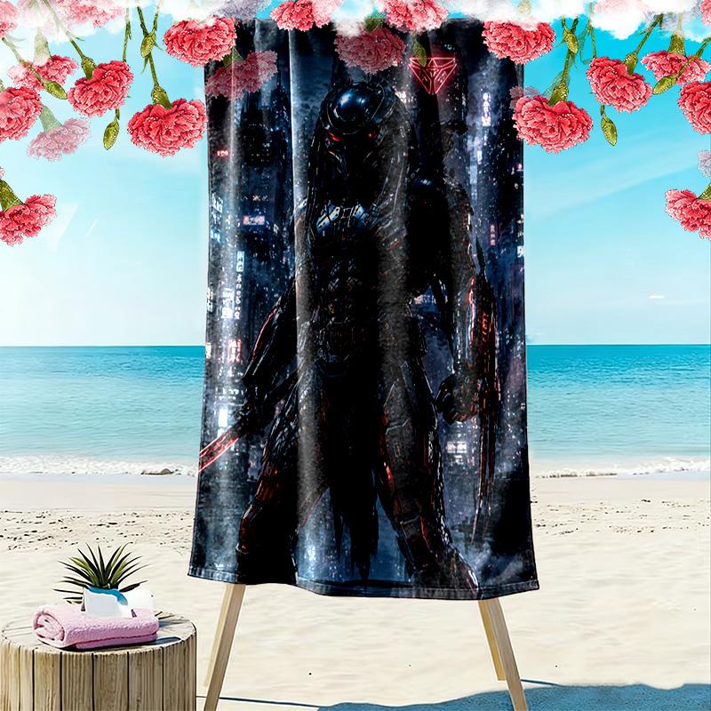 Predator Print Beach Towel, Large Soft Quick Dry Towel for Beach Camping Swimming