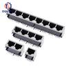 RJ45 1 2 4 6 8 портов Экранированный Модульный 21 мм PCB Jack 8P8C Прямой Угол Сквозное Отверстие Pcb Сетевой Разъем