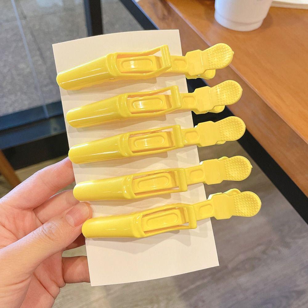 5pcs/set Plastic Alligator Hairpin Fashion Hair Grip Clips Haircut Section Clamps Girls