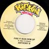 7-дюймовая пластинка ANTHONY B / ANDREW TOSH - Fire Fi Bun Dem Up / Johnny Be Good НЕТ Kickin Producti Япония Регги, Ска и Даб Б/У