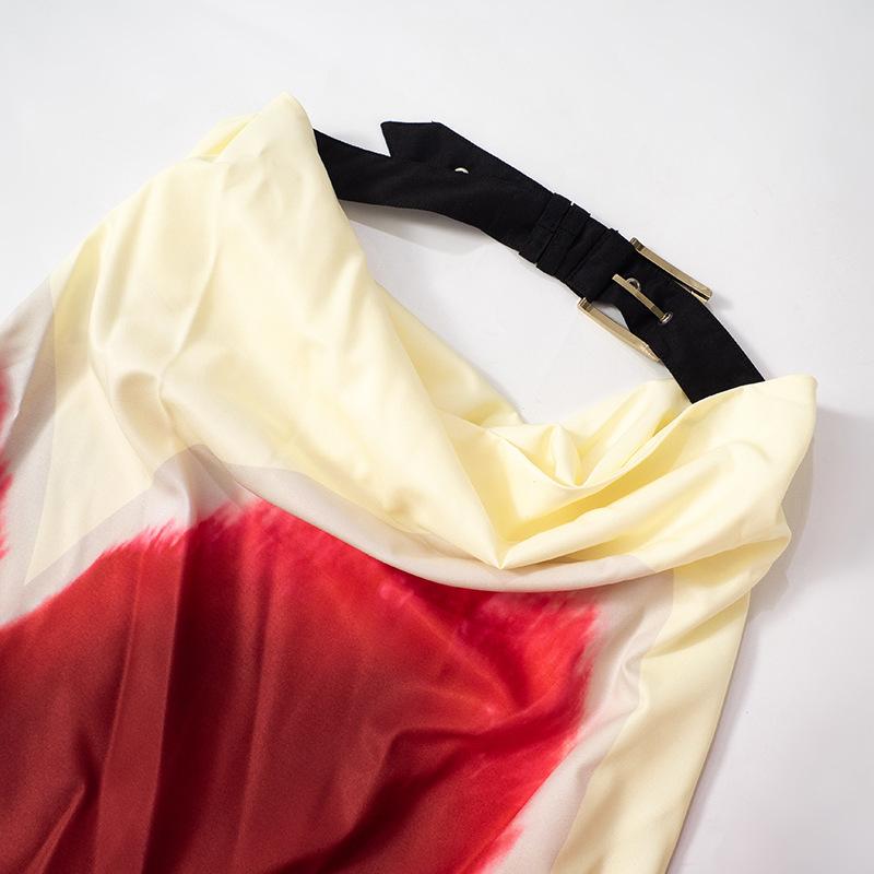 Floral Printed Strapless Loose Robes Women Sexy Off Shoulder Sleeveless Backless Maxi Dress Fashion Lady Party Dresses