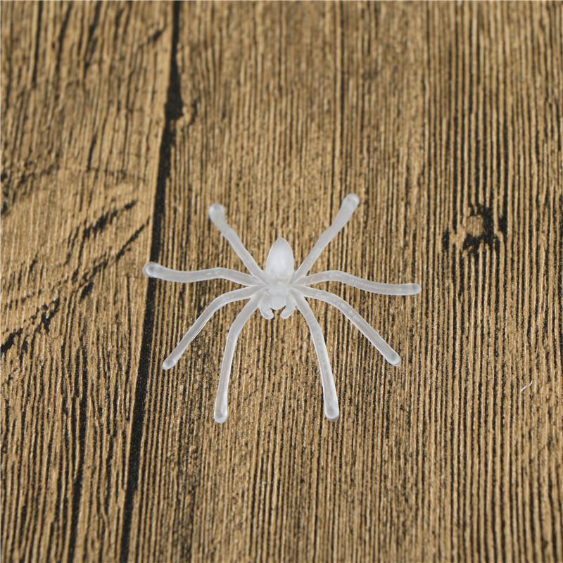 Партия 30 шт Хэллоуин Пластиковый Черный Паук Шуточные Игрушки Украшения Реалистичный Реквизит