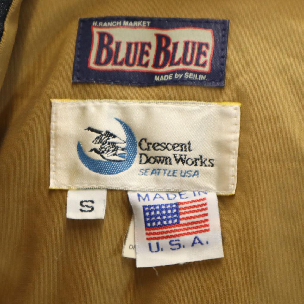 Blue Blue Сделано в США Crescent Down Work джинсовая пуховая куртка S темно-синий мужская б/у