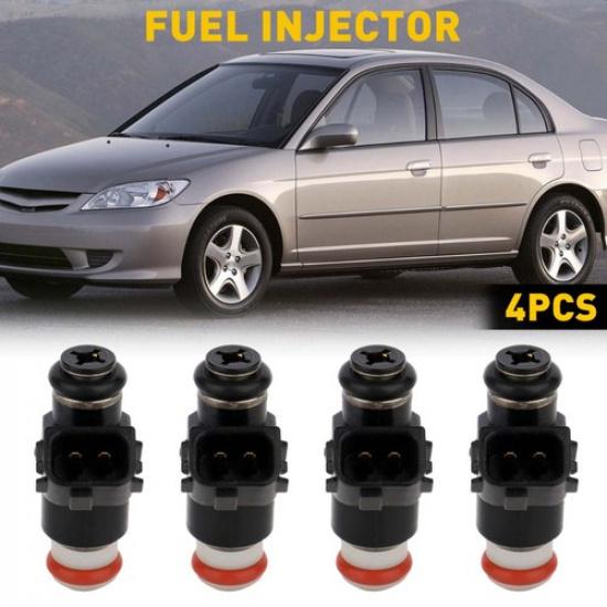 4 Fuel Injectors For Honda Civic 1.7L EX DX HX LX 2001 2002 2003 2004 2005