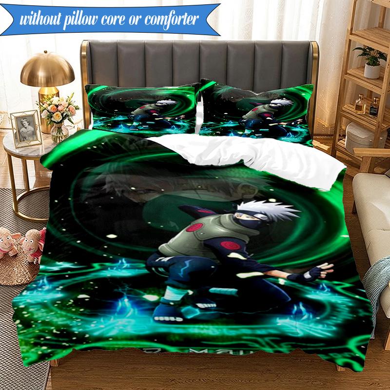 Ninja And Friends Collage 3pcs K-pop music group Bedding set,Ideal for Bedroom, Dormitory,Including Duvet Cover And 2pcs Pillowcases,Fan gifts