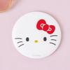 Круглое ручное зеркало Hello Kitty, белое