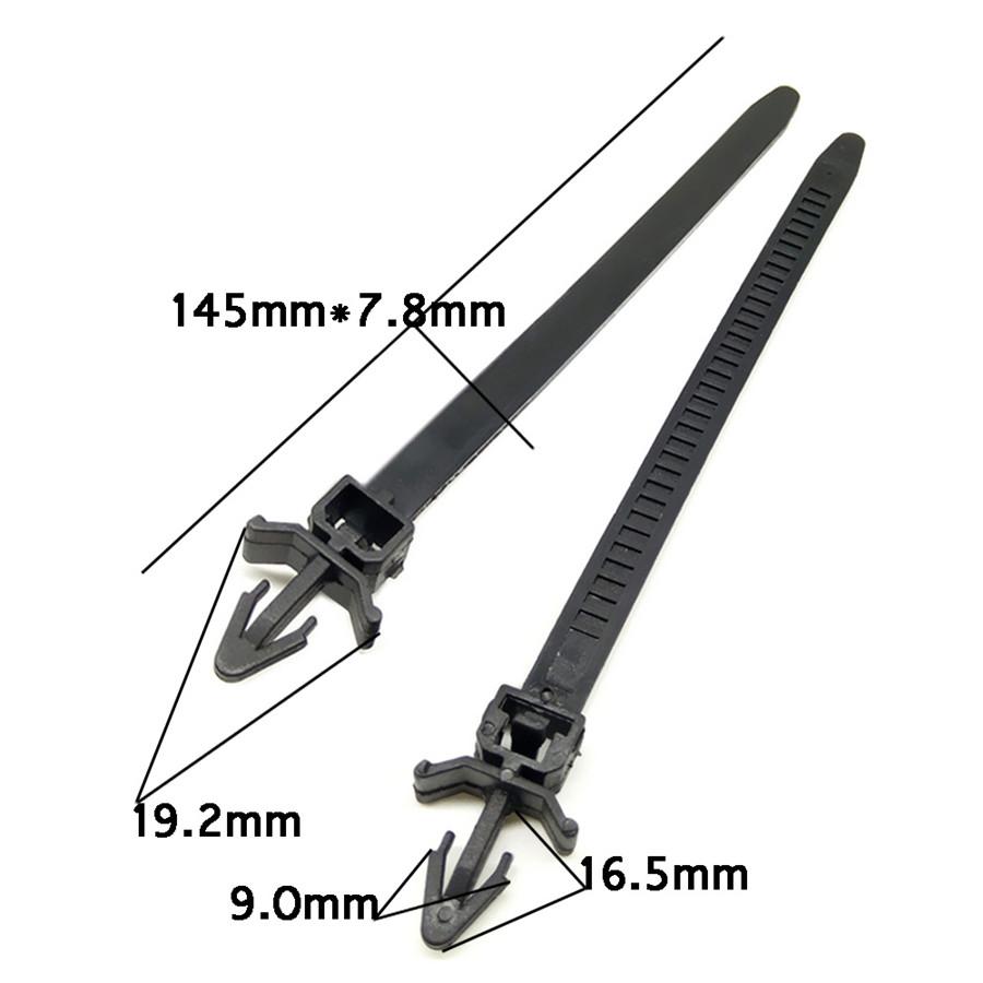 50X Автомобильный крепеж Крепление Кабельная стяжка Клипса Съемная оберточная насадка Клипсы Хомут