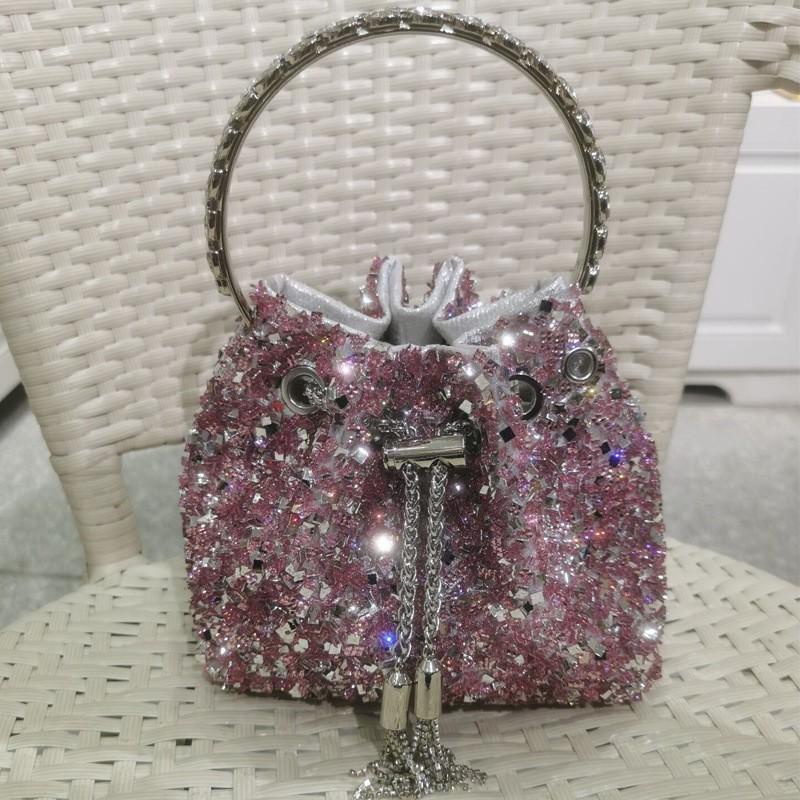 Stylish Rhinestone Embellished Crossbody Bag College Students Small PU Shoulder Daily Use