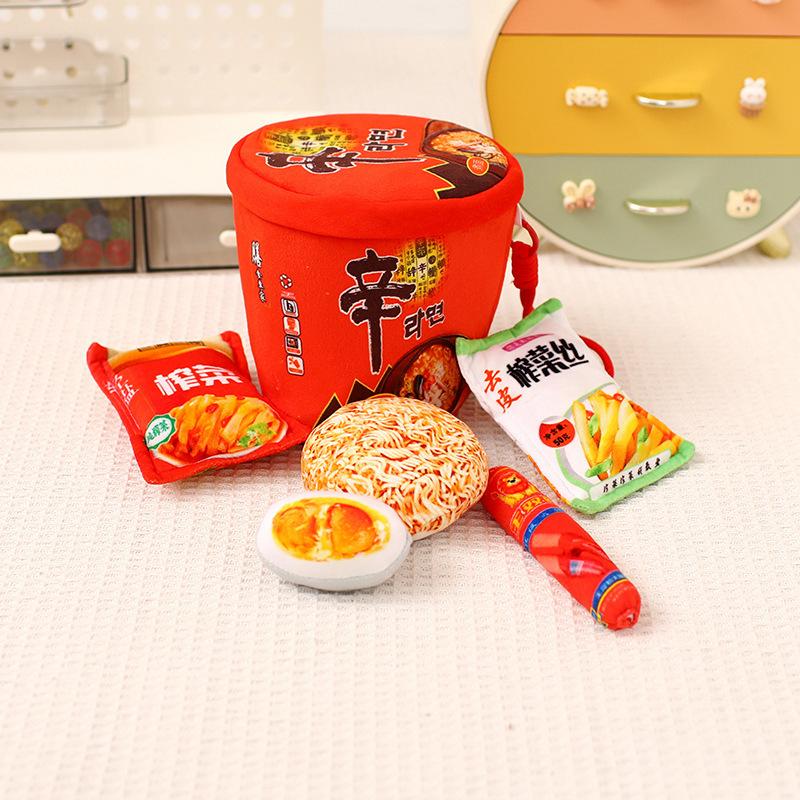 Simulated Instant Noodles, Fried Noodles, Snacks, Family Bucket Pillow Storage, Bucket Noodles, Office Pillow Cushion, Plush Toys