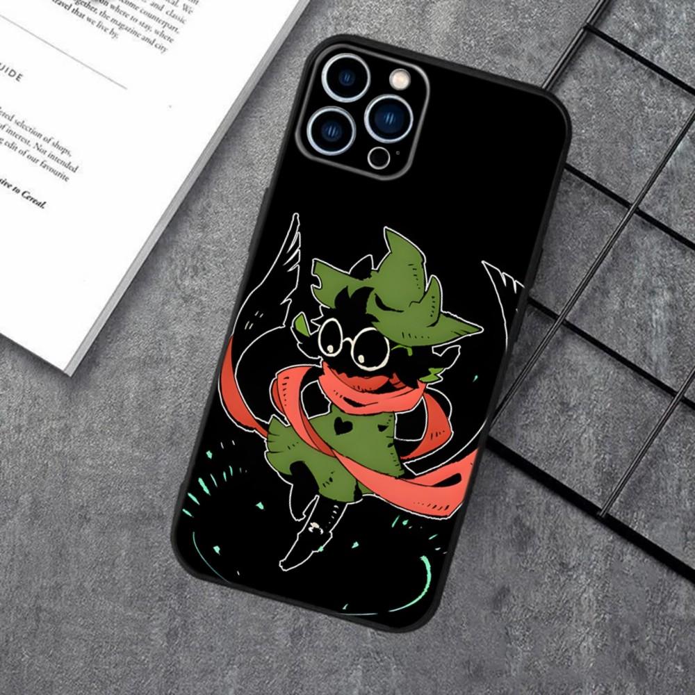 Чехол для телефона D-Deltarune Ralsei для Apple iPhone 15,14,13,12,11,XS,XR,X,8,7,Pro,Max,Plus,mini Силиконовый Черный Чехол