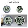 No Punching Suction Cup Clock Home Clock Waterproof Bathroom Washroom Clock Kitchen Clock LCD Digital Display Clock Temperature Detector