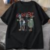 Футболка с короткими рукавами и принтом музыкальной группы Gorillaz PUNK ROCK, мужская модная футболка с круглым вырезом, европейская хлопковая, в стиле ретро, одежда 2000 года