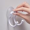 Крючок на присоске, вешалка для полотенец с 2 крючками, настенный крючок без сверления, крючок для ванной комнаты, кухни