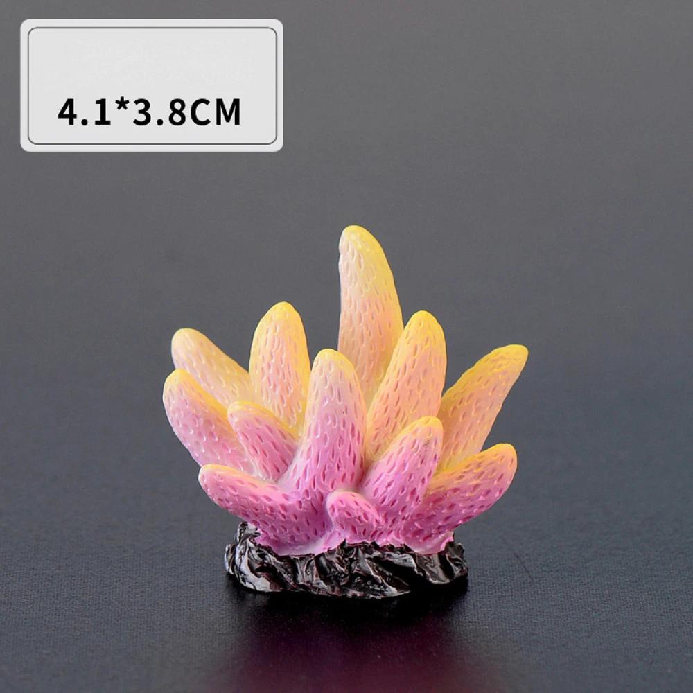 Creative Aquarium Artificial Coral Fish Tank Decoration Colord Simulated Resin Reef Coral Landscape DIY Aquarium Decorations