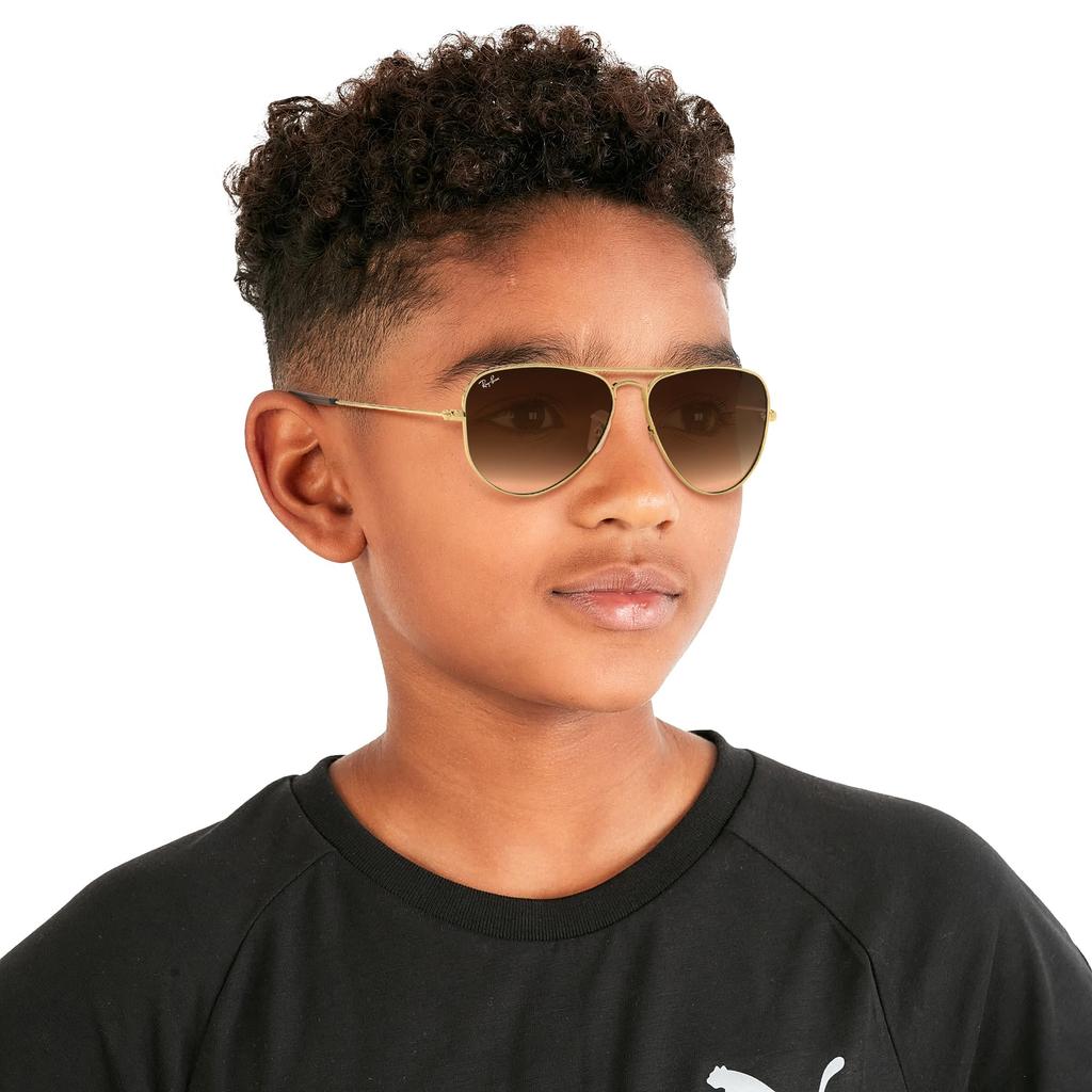 AVIATOR JUNIOR Размер 50 Детские Солнцезащитные Очки Ray-Ban 223/13, (БЕСПЛАТНЫЙ размер), Модель, 0RJ9506S, Золотой.