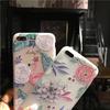 Чехол для iPhone 8 7 Plus X с цветочным узором 3D, милый, мягкий, силиконовый, ТПУ, задняя крышка