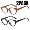 2PACK New Women Cat Eye Sunglasses Retro Premium Sun Glasses Men Sun Protection Fashion Eyewear Luxury Brand Design Uv400