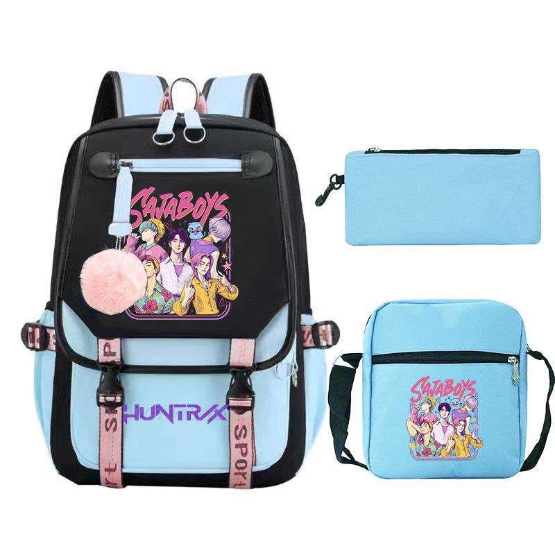 Animation Cartoon Printing High Value Fashion Shoulder Bag Casual Pencil Bag Campus Trend Student Schoolbag
