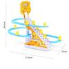 Electronic Penguin Duck Climbing Toy Light Musical Slide Track Coaster  Children Fun Toy