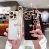Electroplated Lovely Heart Bracelet Case For iPhone 15 14 13 12 11 Pro Max Samsung Galaxy S21 S22 S23 Plus Ultra A23 A24 A13 A12 A13 A52 A53 A54