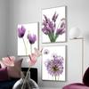 Lavender Picture Nordic Minimalist Canvas Painting Flower Wall Art Prints Purple Art Posters and Prints for Living Room No Frame