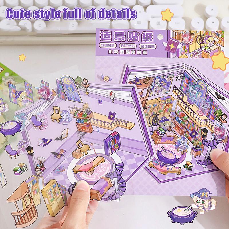 1 комплект креативных наклеек для домашних животных 3D милые мультяшные наклейки для ландшафтного дизайна Kawaii Capybara наклейки подарки