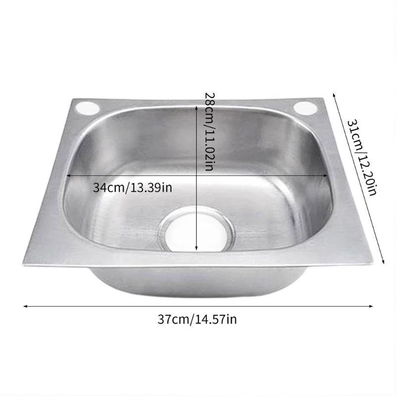 Квадратные кухонные раковины из нержавеющей стали, мойка для посуды, раковина для мытья рук в ванной, раковина с одной чашей, раковина для мытья посуды