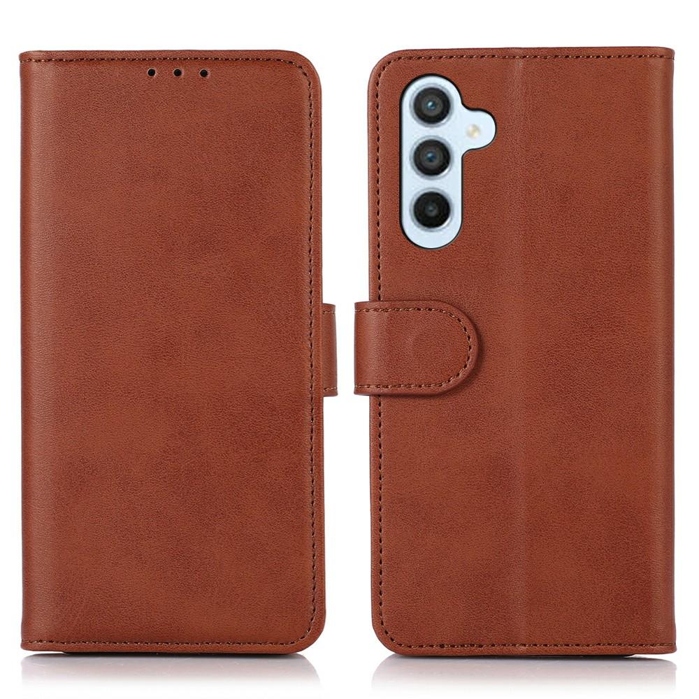 For Samsung Galaxy S26+ Case Cowhide Texture Leather Wallet Phone Cover with Stand