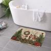 Christmas Nutcracker Tree Entrance doormat home decor Kitchen floor mat Kitchen hallway balcony rugs navidad decorations