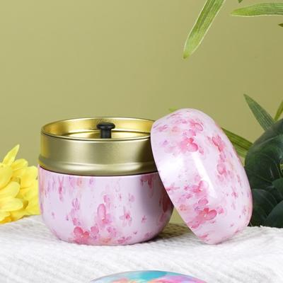 Чайницы Чайные Коробки Контейнеры Банки для Свечей Кофе Конфеты Закуски Герметичные Железные Банки Цветочный Узор Маленькие Портативные Коробки для Хранения