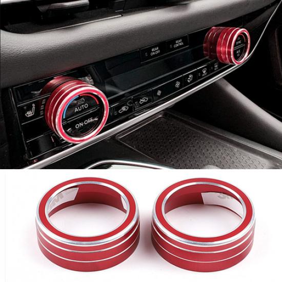 For NISSAN PATHFINDER -2025 Air Condition Knob Button Ring Cover Decor Pair
