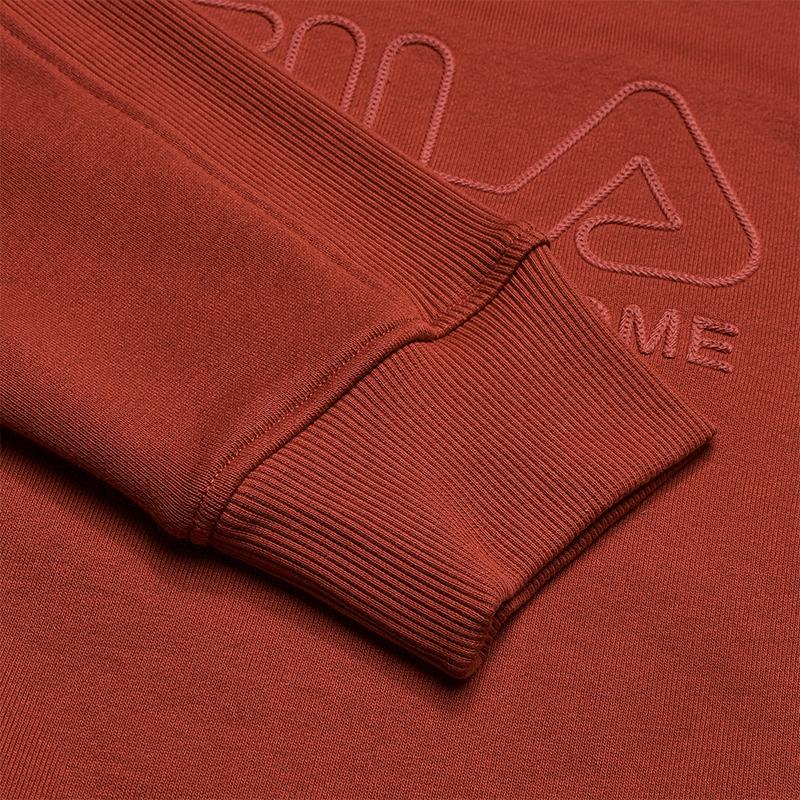 Fila Оригинальный Повседневный Классический Универсальный Мягкий Удобный Свободный Свитшот Женский свитшот Вода-Красный F11W549207FRD