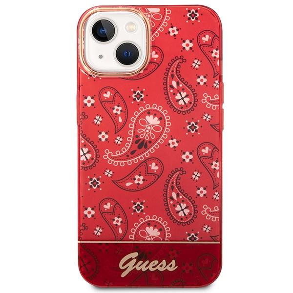 Etui do iPhone 14 Plus Guess Bandana Paisley Czerwone