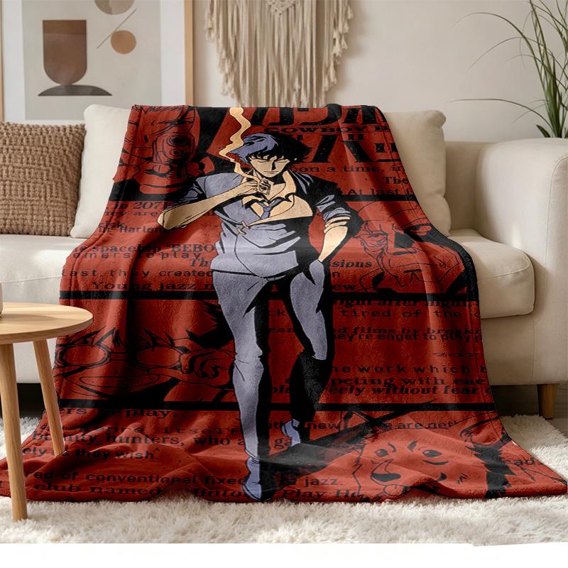 Cowboy Bebop Soft and comfortable flannel Suitable for sofas living rooms outdoor camping travel and also makes a great anniversary gif