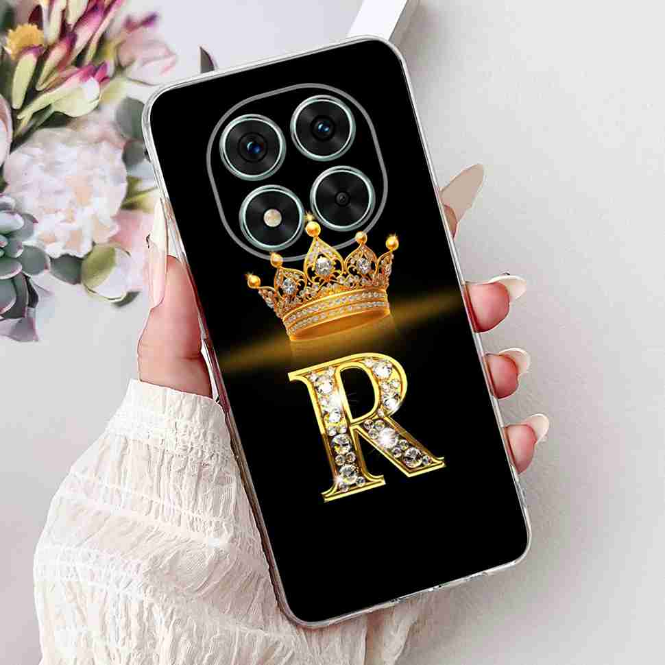 Для Redmi Note14 Pro 5G Чехол 6.67" Алмазная Буква Задняя Крышка Мягкие Силиконовые Чехлы Для Xiaomi Redmi Note 14 Pro 5G Coque Fundas