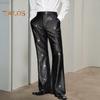 Мужские блестящие брюки с пайетками, брюки в стиле ретро с эластичной резинкой на талии, широкие брюки для ночного клуба, дискотеки, выступления на сцене, хип-хоп-бара