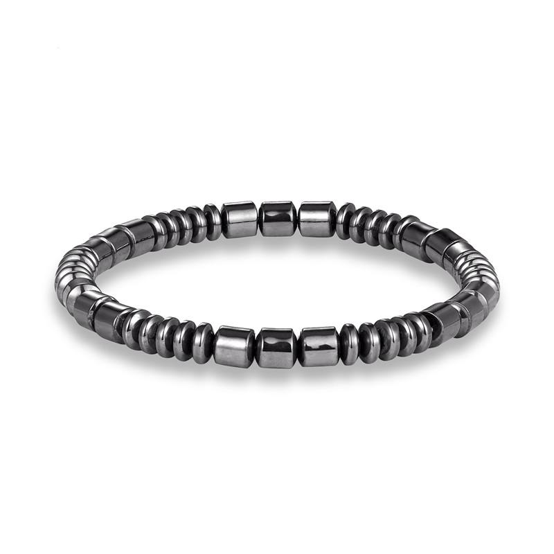 Мужские браслеты из гематита European Health для похудения женские бусины из натурального камня Браслеты Punk homme Ювелирные изделия Подарки Pulseira Masculina