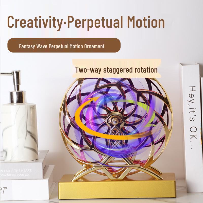 Небесный Хаотичный Орнамент: Вечный двигатель с левитирующими качелями для домашнего декора
