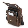 CONTACT'S мужская вместительная сумка кросс-боди из натуральной кожи в винтажном стиле