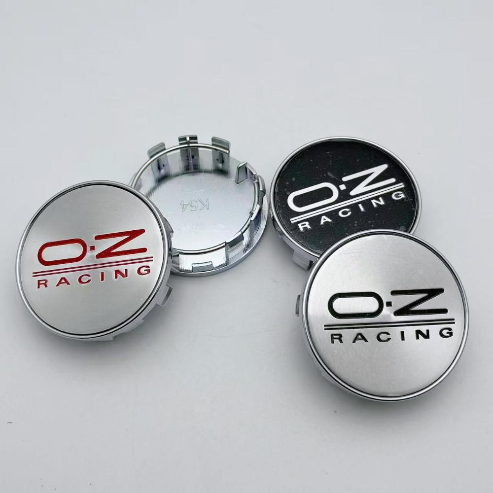 4pcs 54MM 50MM Car Wheel Center Caps With O.Z OZ Racing Logo Emblem Badge Wheel Hubcap Rim Hub Center Dust Cover Car Accessories